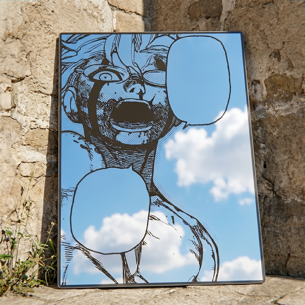 Manga Panel Wall Mirror | Anime Art Decor LiquidMirror