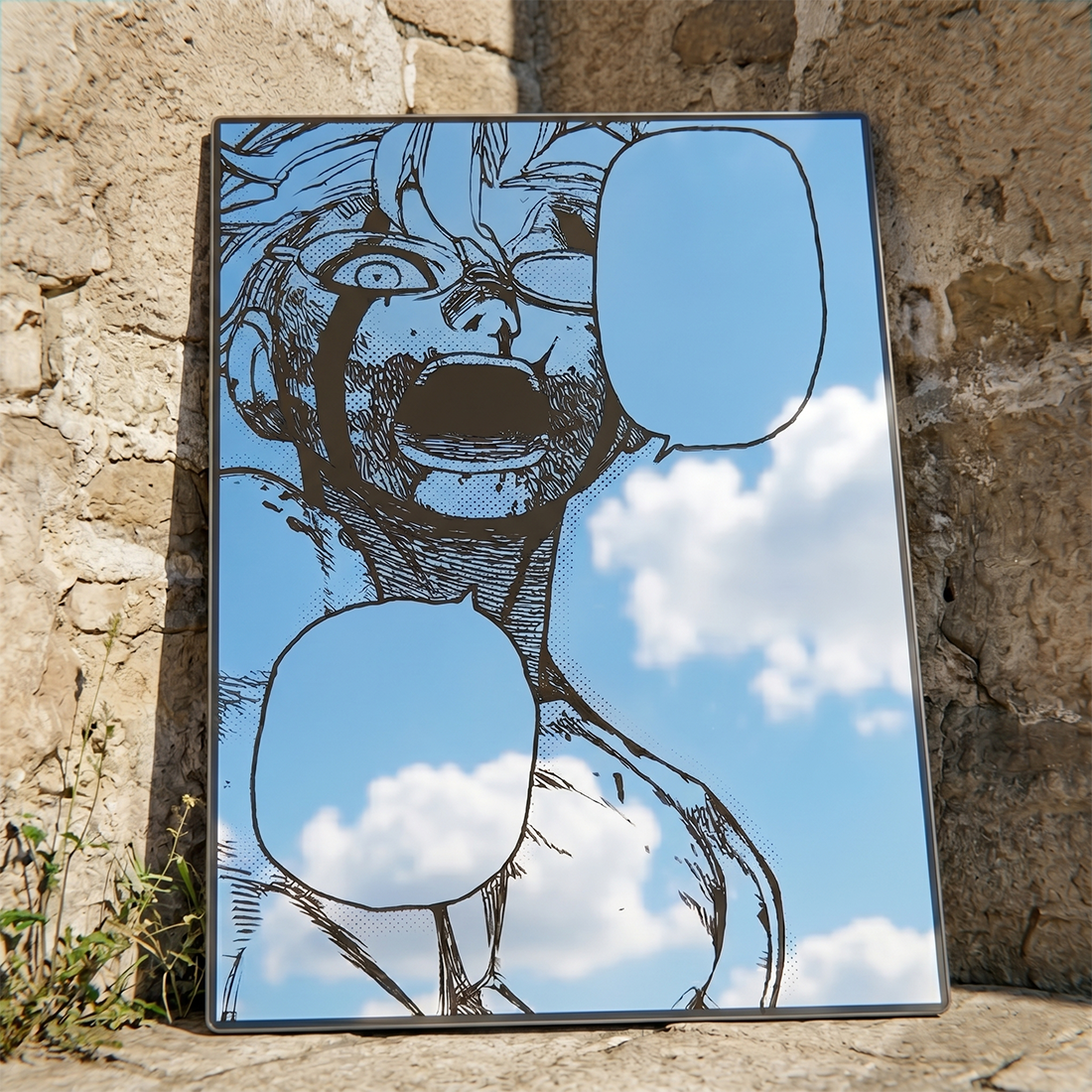 Manga Panel Wall Mirror | Anime Art Decor LiquidMirror