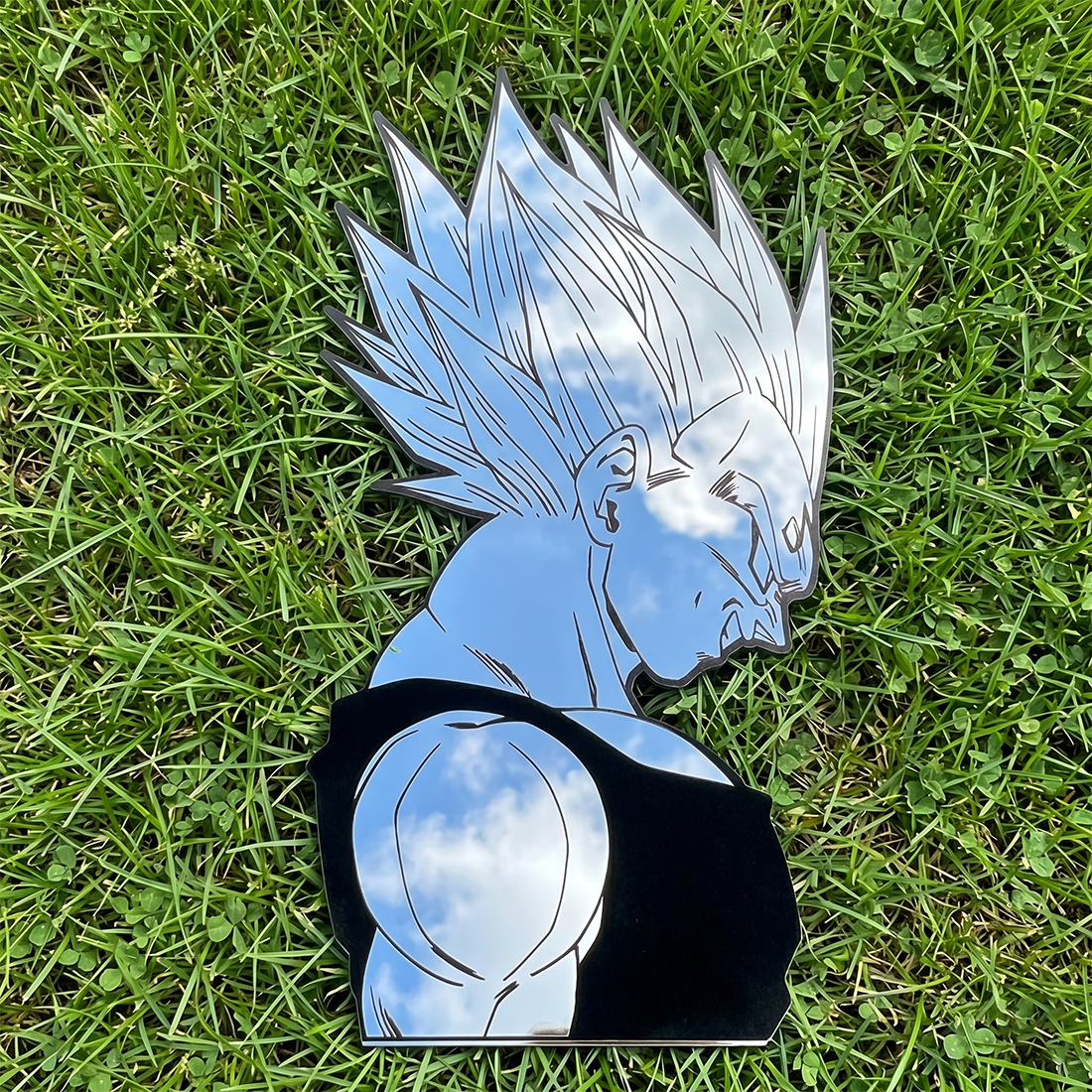 Vegeta Super Saiyan Wall Mirror | Dragon Ball Z Anime Decor LiquidMirror