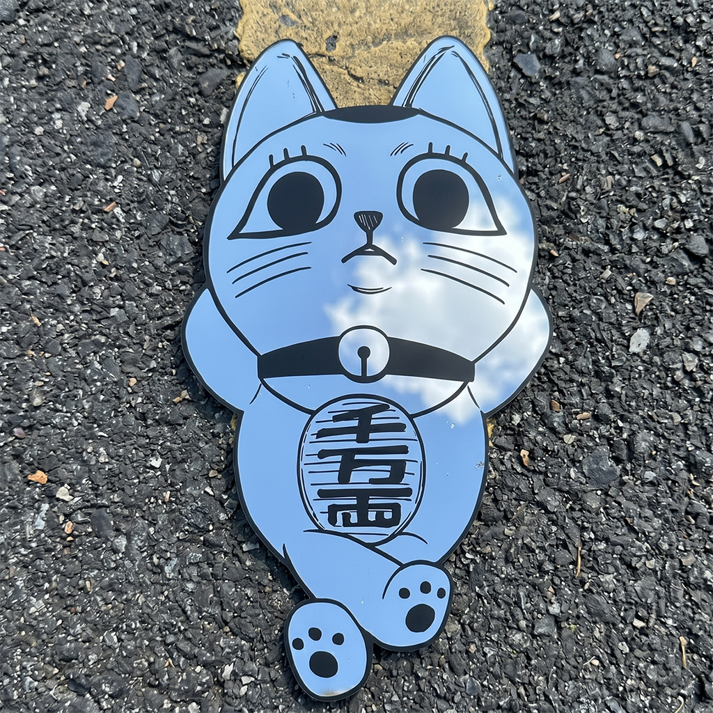 Lucky Cat Maneki-Neko Wall Mirror | Naruto Inspired Decor LiquidMirror
