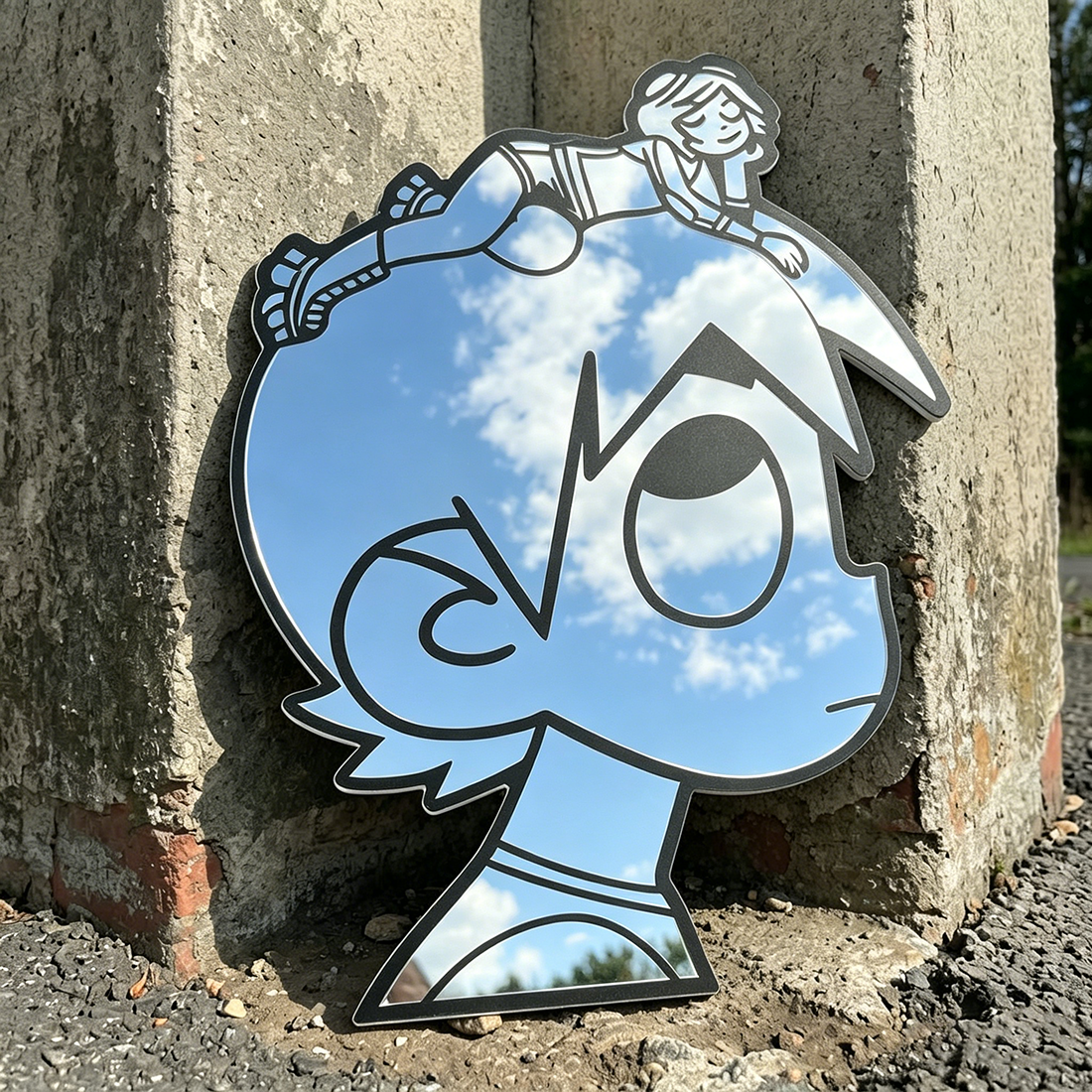 Scott Pilgrim & Ramona Flowers Wall Mirror | Comic & Gaming Decor LiquidMirror
