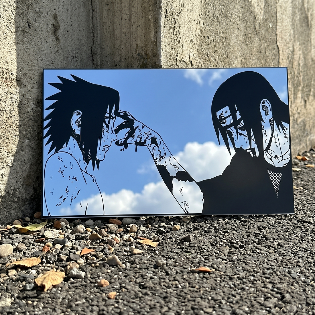 Itachi & Sasuke Uchiha Wall Mirror | Naruto Anime Decor LiquidMirror