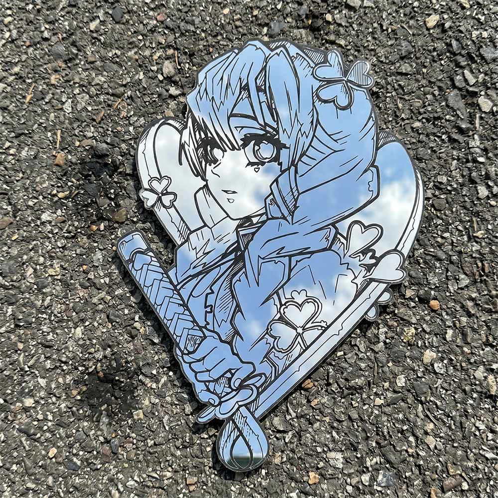 Mitsuri Kanroji Anime Wall Mirror | Demon Slayer Hashira Decor LiquidMirror