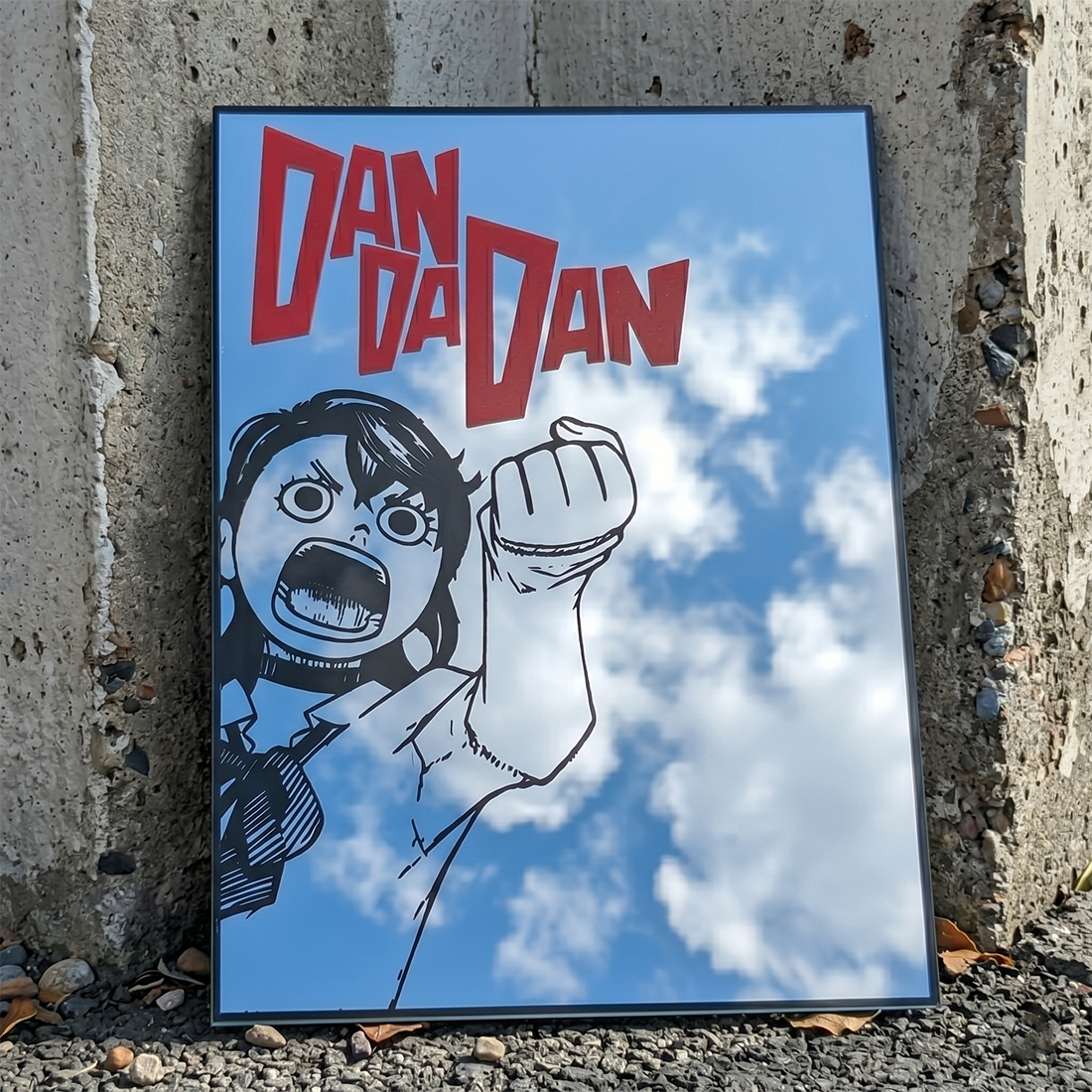 Dandadan Anime Logo Wall Mirror | Manga & Sci-Fi Decor LiquidMirror