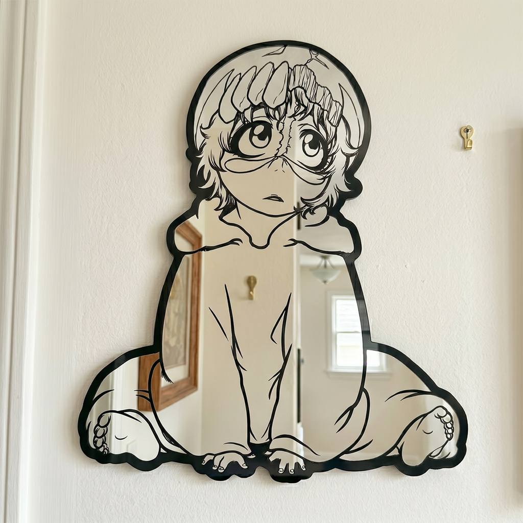 Child Ymir Fritz Silhouette Wall Mirror | Attack on Titan Decor LiquidMirror