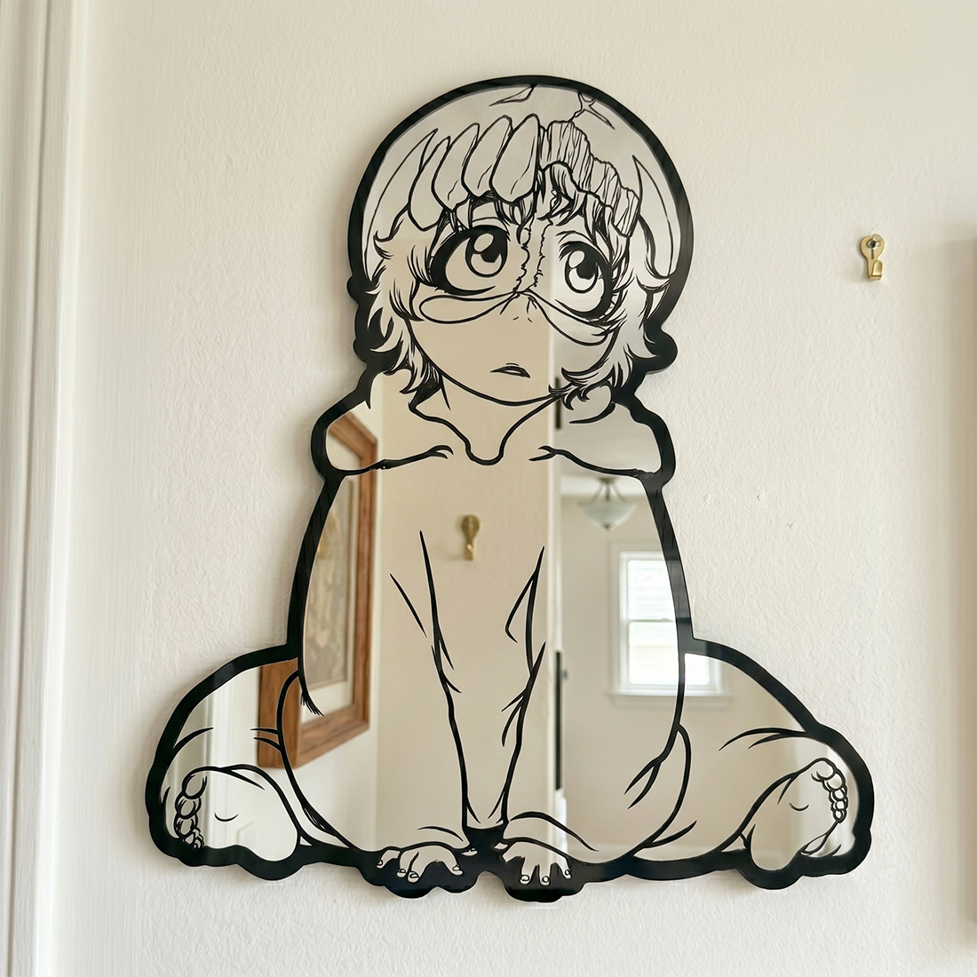 Child Ymir Fritz Silhouette Wall Mirror | Attack on Titan Decor LiquidMirror