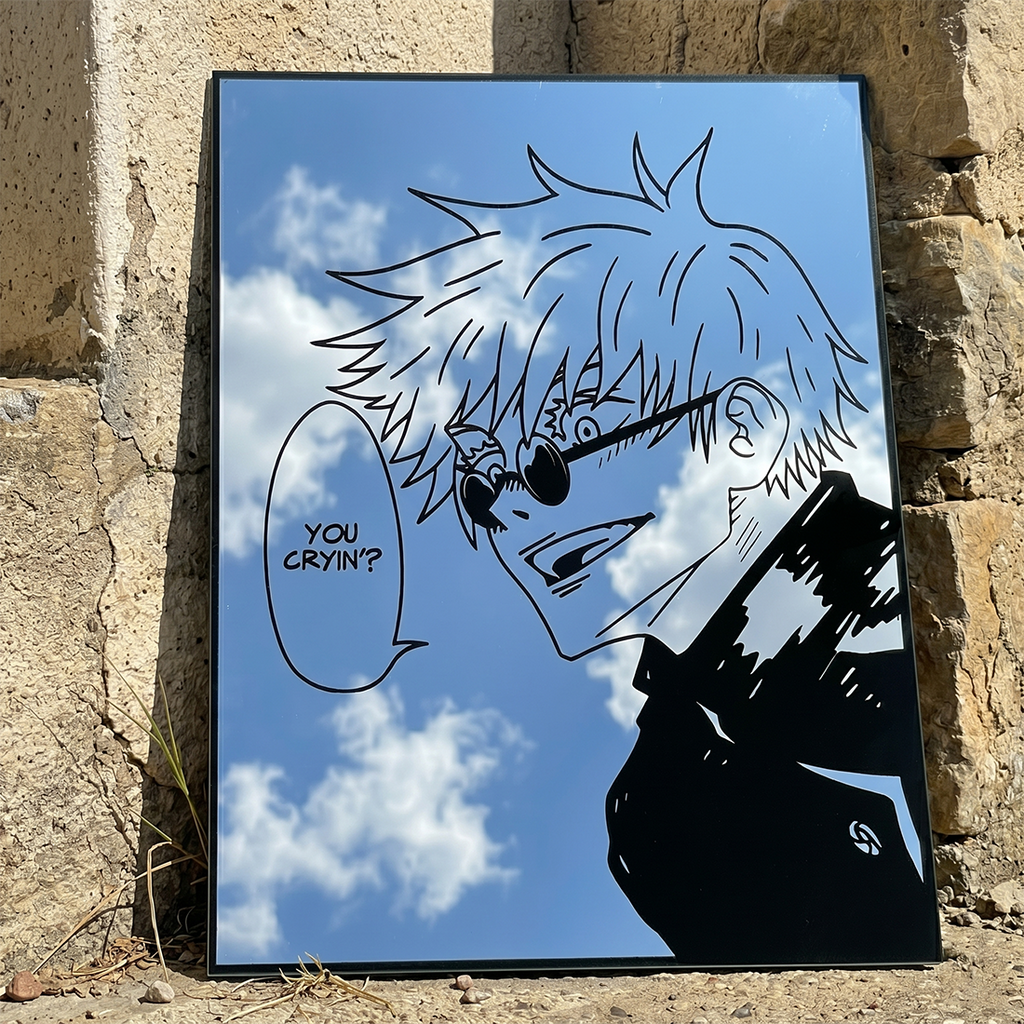 Satoru Gojo Wall Mirror | Jujutsu Kaisen Anime Decor LiquidMirror