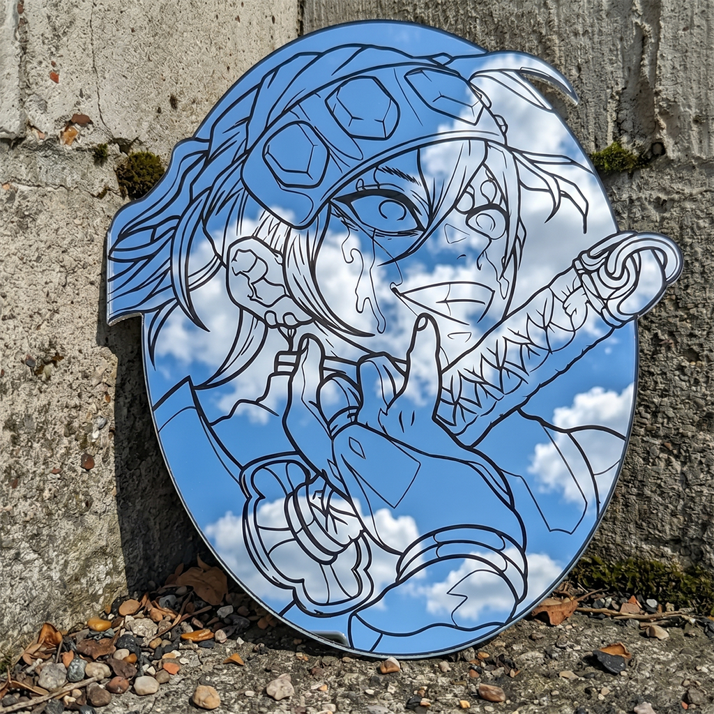 Tengen Uzui Anime Wall Mirror | Demon Slayer Hashira Decor LiquidMirror