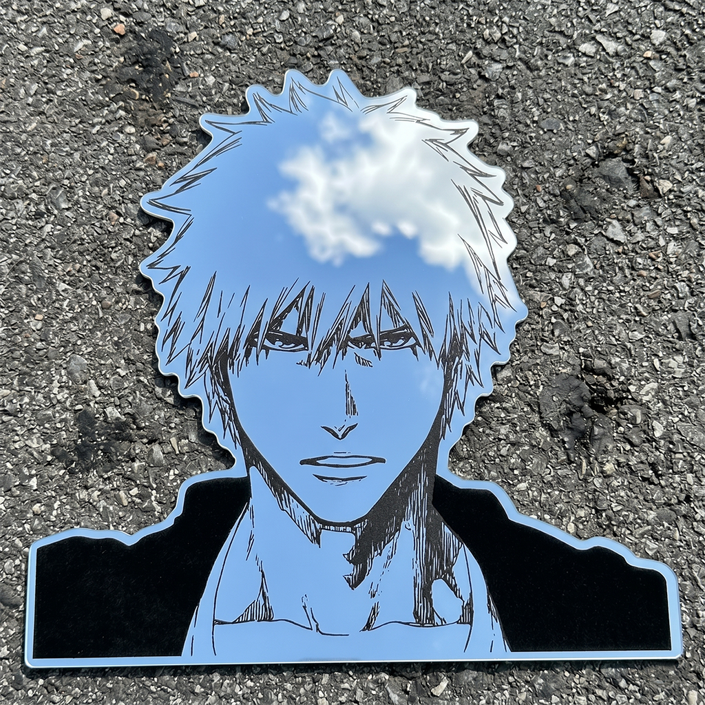 Ichigo Kurosaki Silhouette Wall Mirror | Bleach Anime Decor LiquidMirror