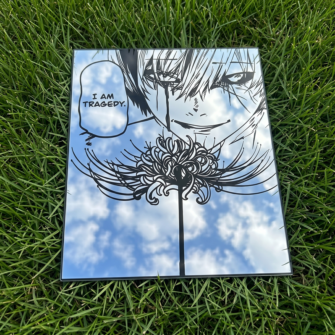 Tokyo Ghoul "I Am Tragedy" Anime Wall Mirror | Kaneki Ken Decor LiquidMirror