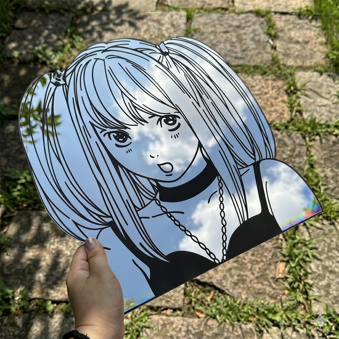 Misa Amane Silhouette Wall Mirror | Death Note Anime Decor LiquidMirror