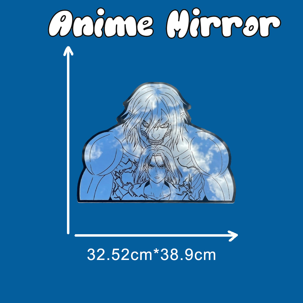 Eren Yeager & Attack Titan Wall Mirror | Attack on Titan Decor LiquidMirror
