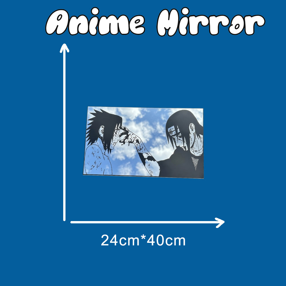 Itachi & Sasuke Uchiha Wall Mirror | Naruto Anime Decor LiquidMirror