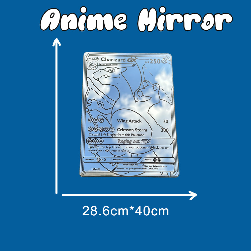 Charizard GX Pokemon Card Wall Mirror | TCG Gaming Decor LiquidMirror