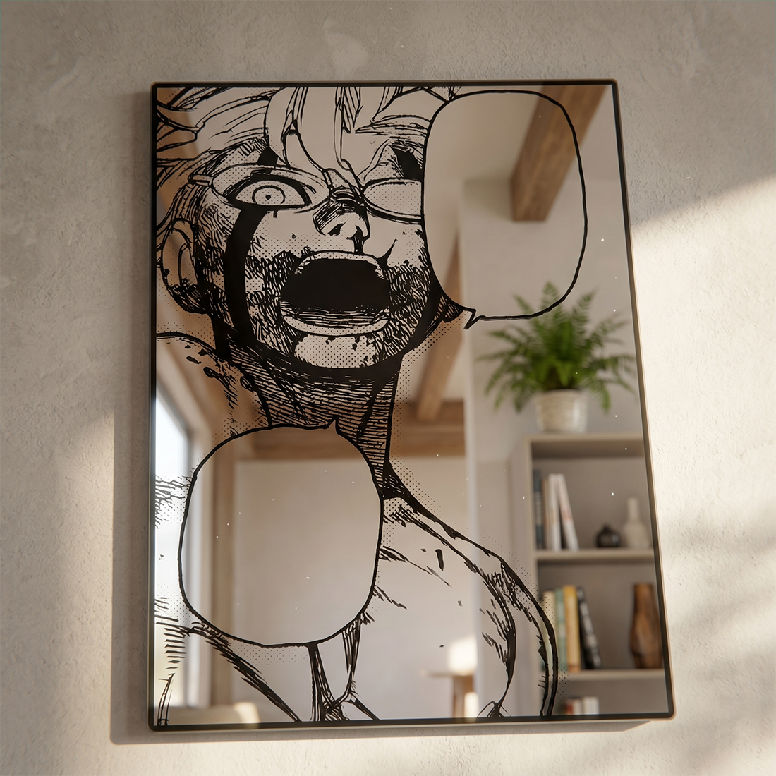 Manga Panel Wall Mirror | Anime Art Decor LiquidMirror