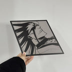 Kenpachi Zaraki Anime Wall Mirror – Premium Manga Art Aesthetic Decor LiquidMirror