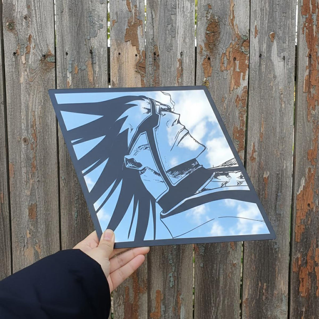 Kenpachi Zaraki Anime Wall Mirror – Premium Manga Art Aesthetic Decor