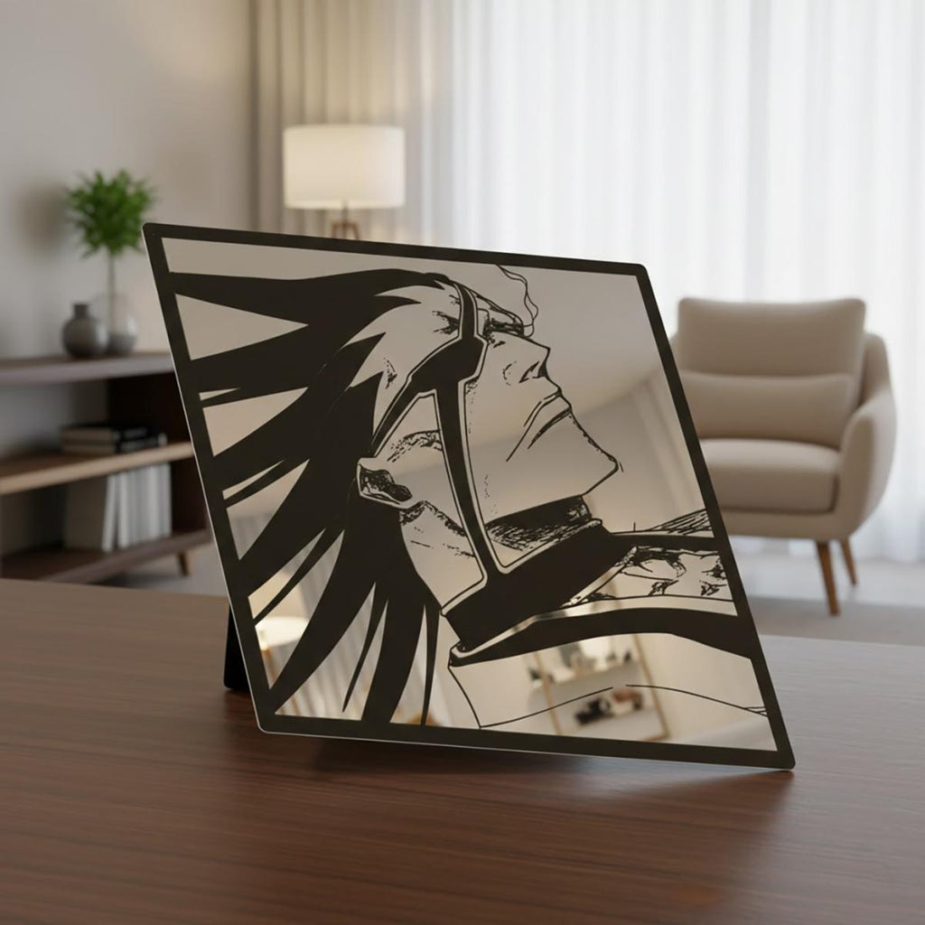 Kenpachi Zaraki Anime Wall Mirror – Premium Manga Art Aesthetic Decor