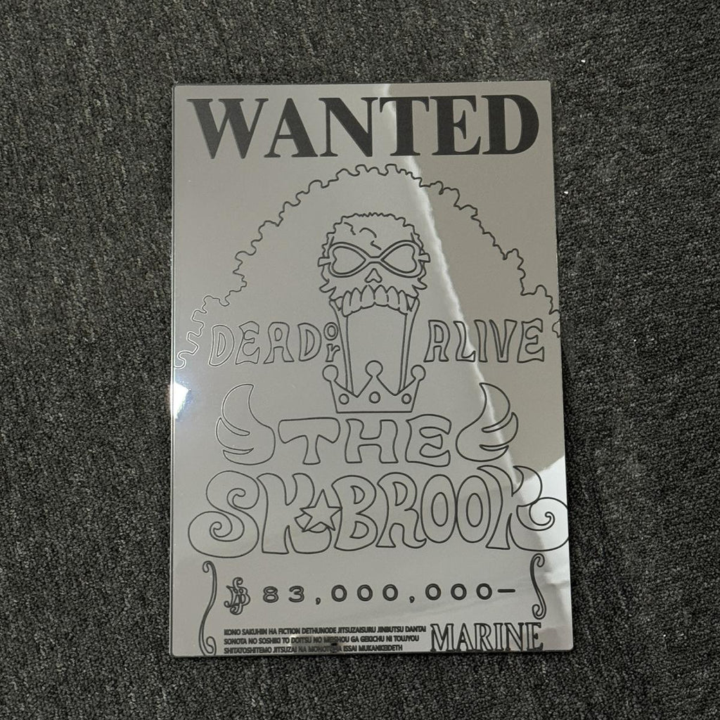 Anime Wanted Poster Mirror - Soul King Brook Design Wall Art for Fans