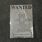 Anime Wanted Poster Mirror - Soul King Brook Design Wall Art for Fans LiquidMirror