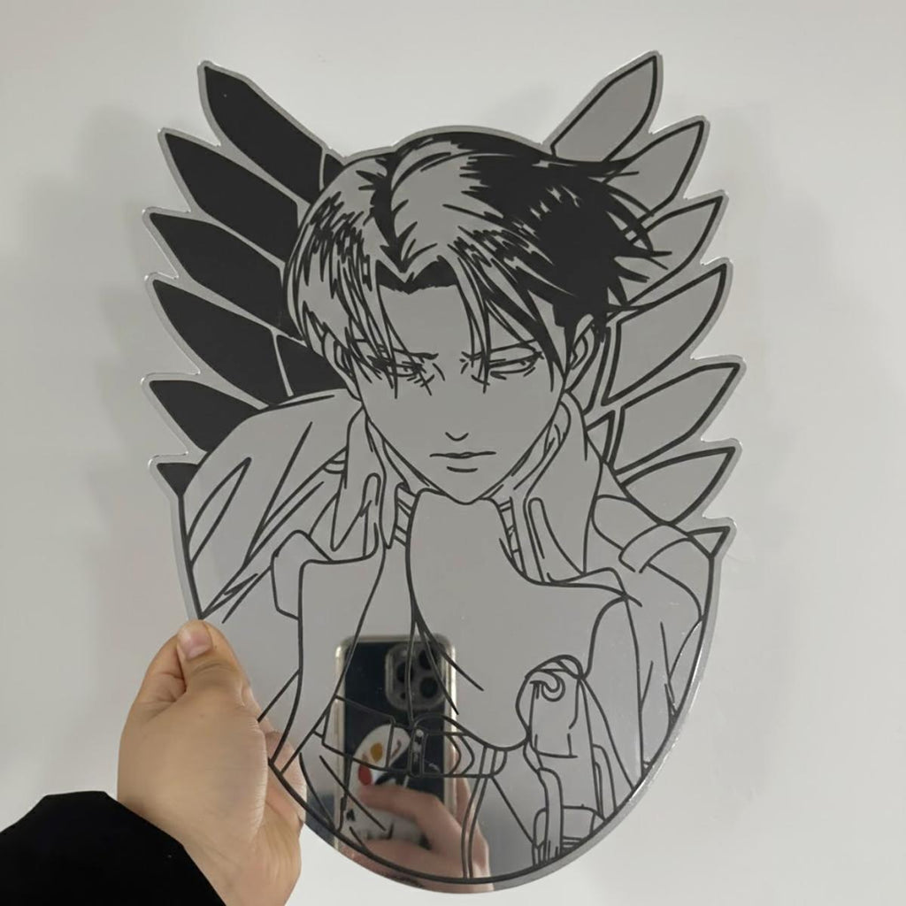 Attack on Titan Levi Ackerman Mirrored Wall Art - Anime Collector Decor