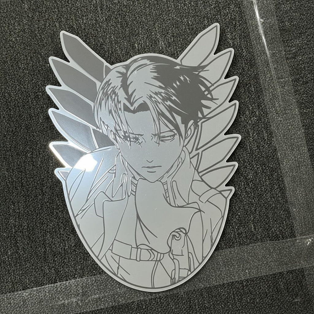 Attack on Titan Levi Ackerman Mirrored Wall Art - Anime Collector Decor
