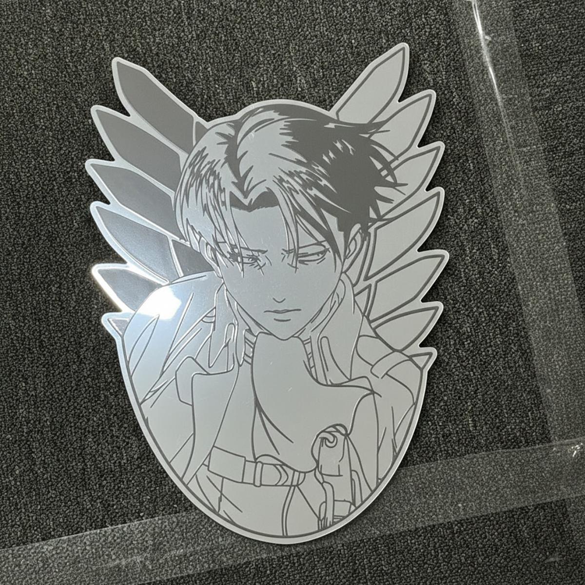 Attack on Titan Levi Ackerman Mirrored Wall Art - Anime Collector Decor