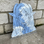 Acrylic Anime Elf Wall Mirror – Fantasy Character Decor LiquidMirror