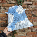 Acrylic Anime Elf Wall Mirror – Fantasy Character Decor LiquidMirror