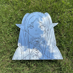 Acrylic Anime Elf Wall Mirror – Fantasy Character Decor LiquidMirror