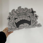 Anime Gear 5 Luffy Mirror Wall Decor – Reflective Wall Art for Fans LiquidMirror