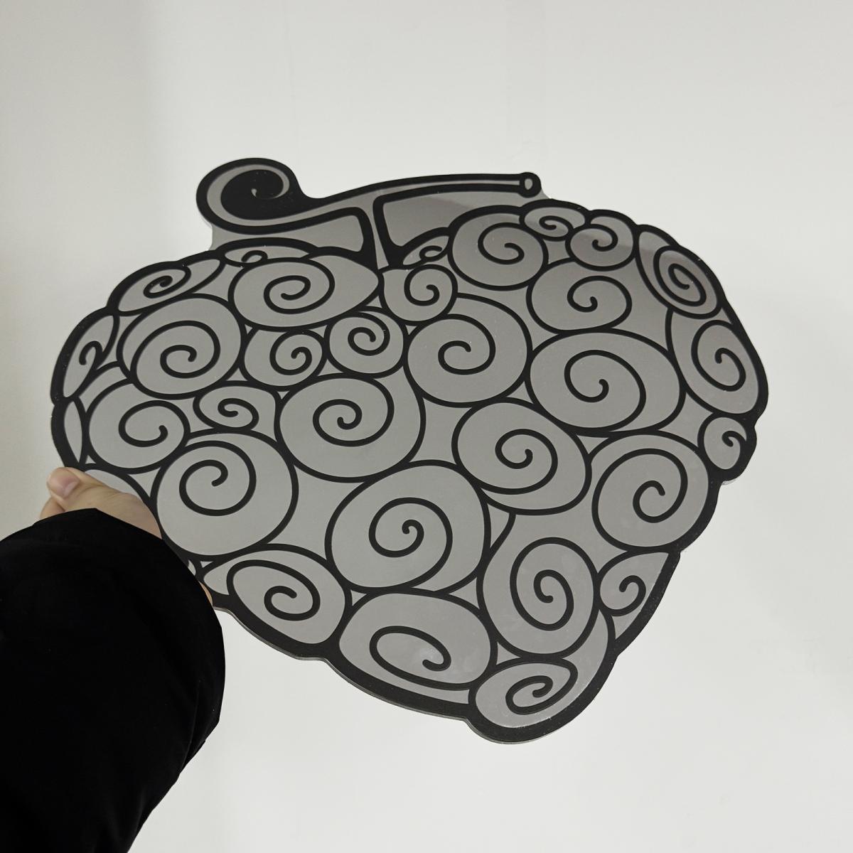 Anime Fruit Wall Mirror – Unique Gomu Gomu No Mi Inspired Decorative Wall Decor