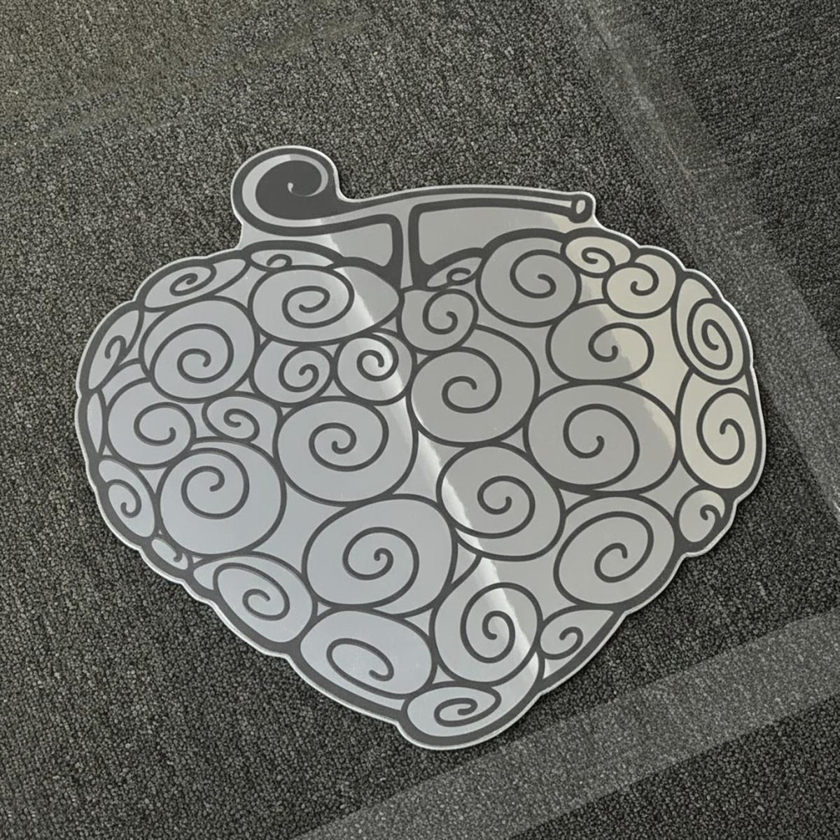 Anime Fruit Wall Mirror – Unique Gomu Gomu No Mi Inspired Decorative Wall Decor