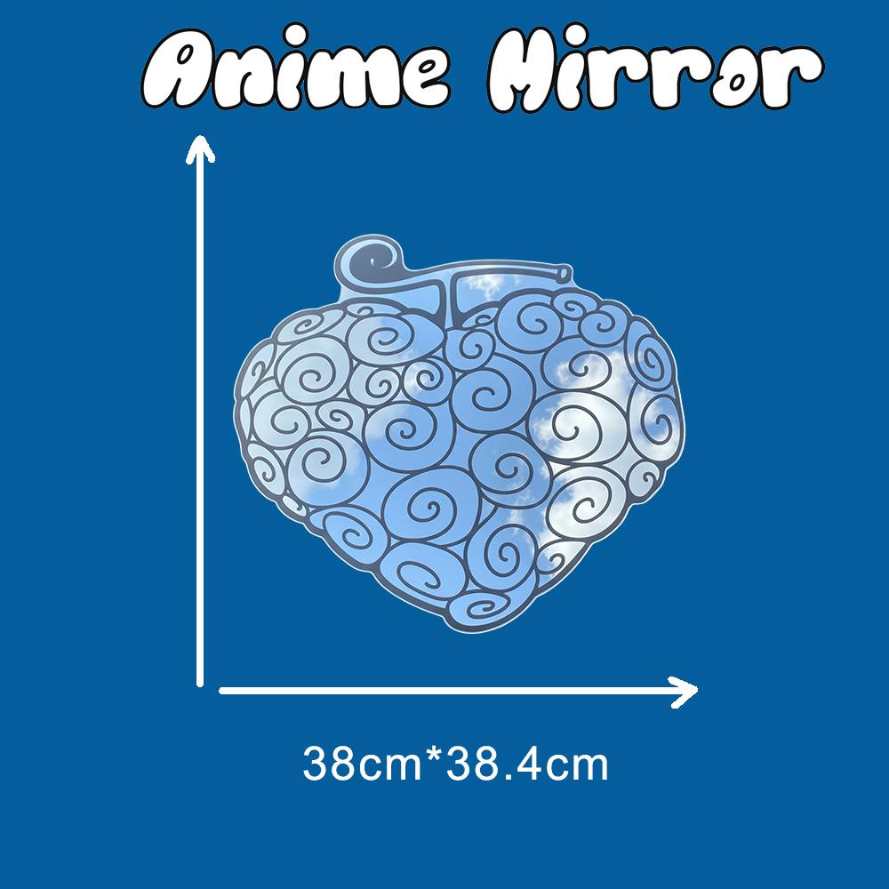 Anime Fruit Wall Mirror – Unique Gomu Gomu No Mi Inspired Decorative Wall Decor