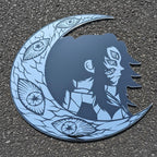 Demon Slayer Kokushibo Crescent Moon Wall Mirror Custom Anime Acrylic Decor LiquidMirror