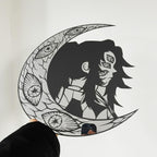 Demon Slayer Kokushibo Crescent Moon Wall Mirror Custom Anime Acrylic Decor LiquidMirror