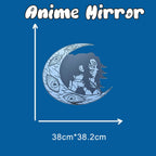 Demon Slayer Kokushibo Crescent Moon Wall Mirror Custom Anime Acrylic Decor LiquidMirror