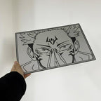 Anime Character Engraved Mirror Wall Art – Premium Decorative Glass Panel LiquidMirror