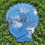 Anime Wall Mirror Akaza Aesthetic Custom Cut Glass Decor for Gaming Room LiquidMirror