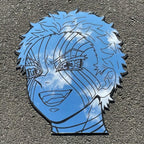 Anime Wall Mirror Akaza Aesthetic Custom Cut Glass Decor for Gaming Room LiquidMirror