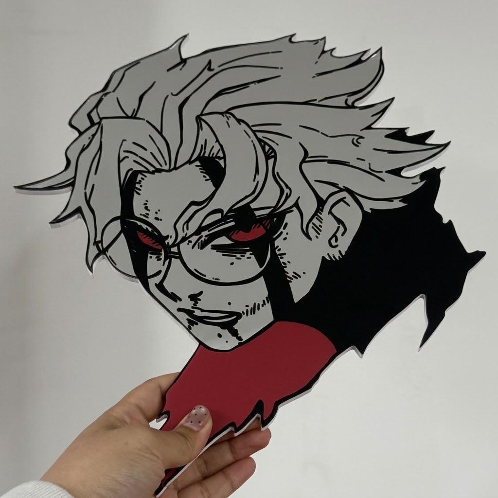 Custom Anime Mirror – Stylish Character Wall Decor for Gaming Room