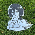 Mikasa Ackerman Attack on Titan Anime Mirror Wall Decor for Otaku Fans LiquidMirror