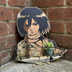 Mikasa Ackerman Attack on Titan Anime Mirror Wall Decor for Otaku Fans LiquidMirror