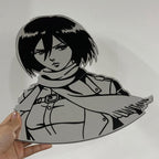 Mikasa Ackerman Attack on Titan Anime Mirror Wall Decor for Otaku Fans LiquidMirror