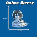 Mikasa Ackerman Attack on Titan Anime Mirror Wall Decor for Otaku Fans LiquidMirror
