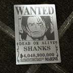 Anime Wanted Poster Mirror - Shanks One Piece Wall Decor for Fans LiquidMirror