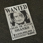 Anime Wanted Poster Mirror - Shanks One Piece Wall Decor for Fans LiquidMirror