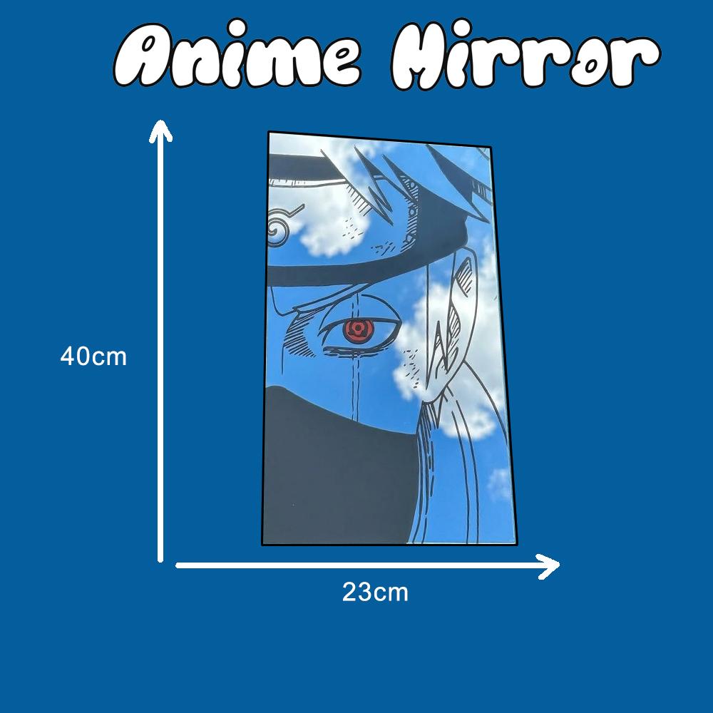 Kakashi Hatake Anime Mirror Wall Art – Exclusive Sharingan Design Decorative Glass