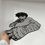 Anime Character Cutout Wall Mirror for Otaku & Gaming Rooms LiquidMirror