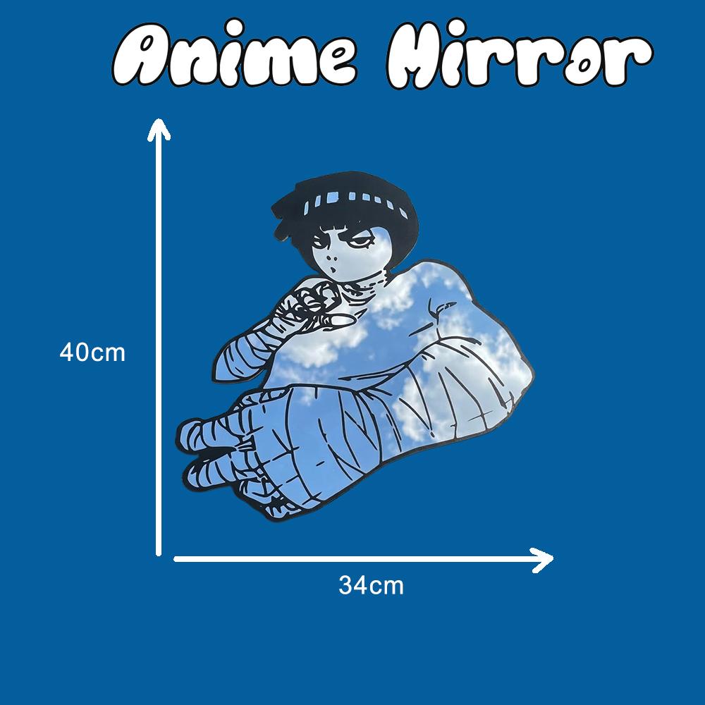 Anime Character Wall Mirror - Custom Graphic Cutout Decor for Otaku Rooms
